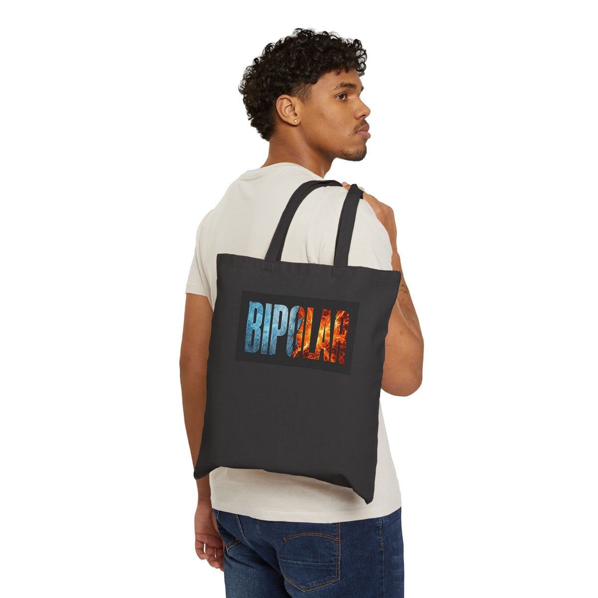 Bipolar Awareness Cotton Canvas Tote Bag