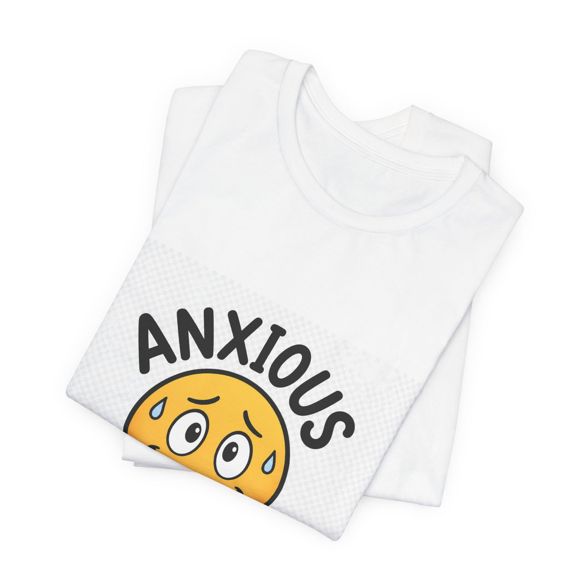 Anxious But Trying Smiley Face T-Shirt