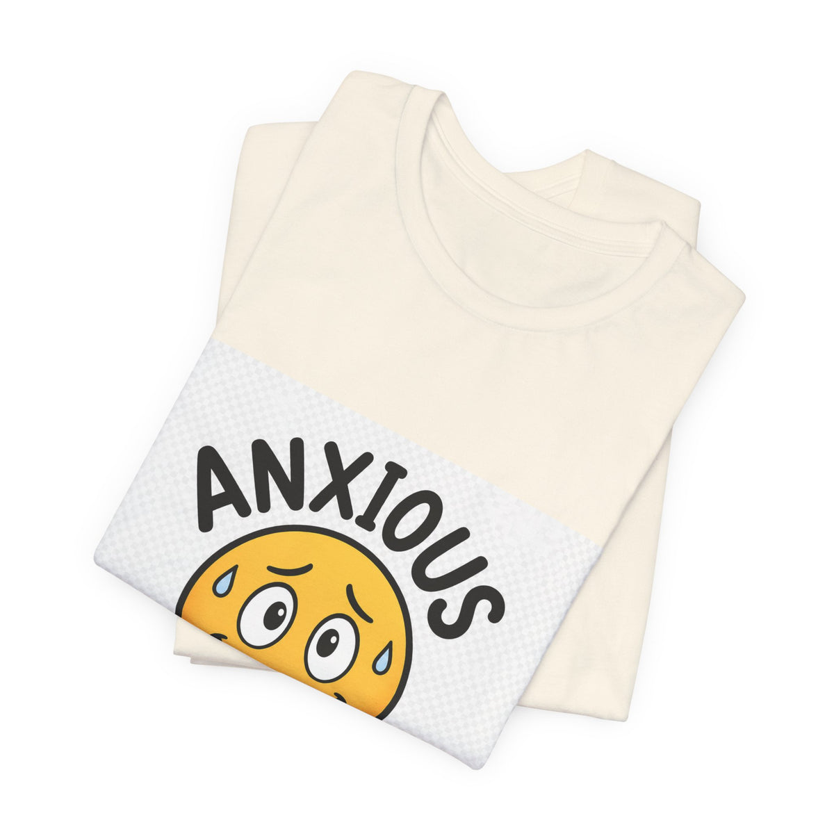 Anxious But Trying Smiley Face T-Shirt