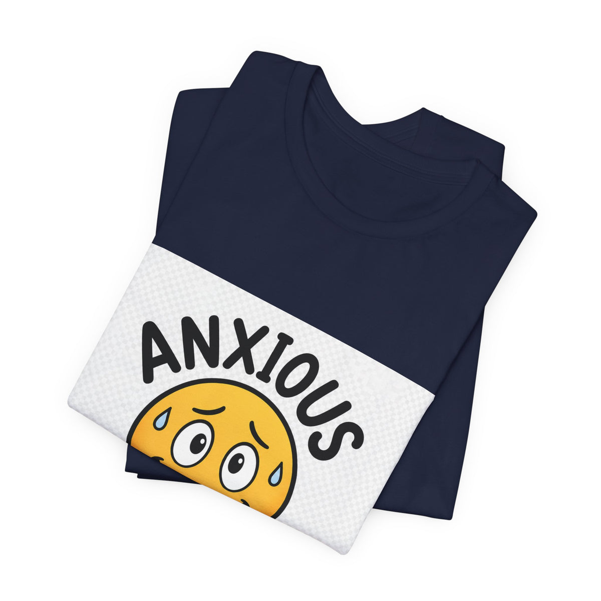 Anxious But Trying Smiley Face T-Shirt