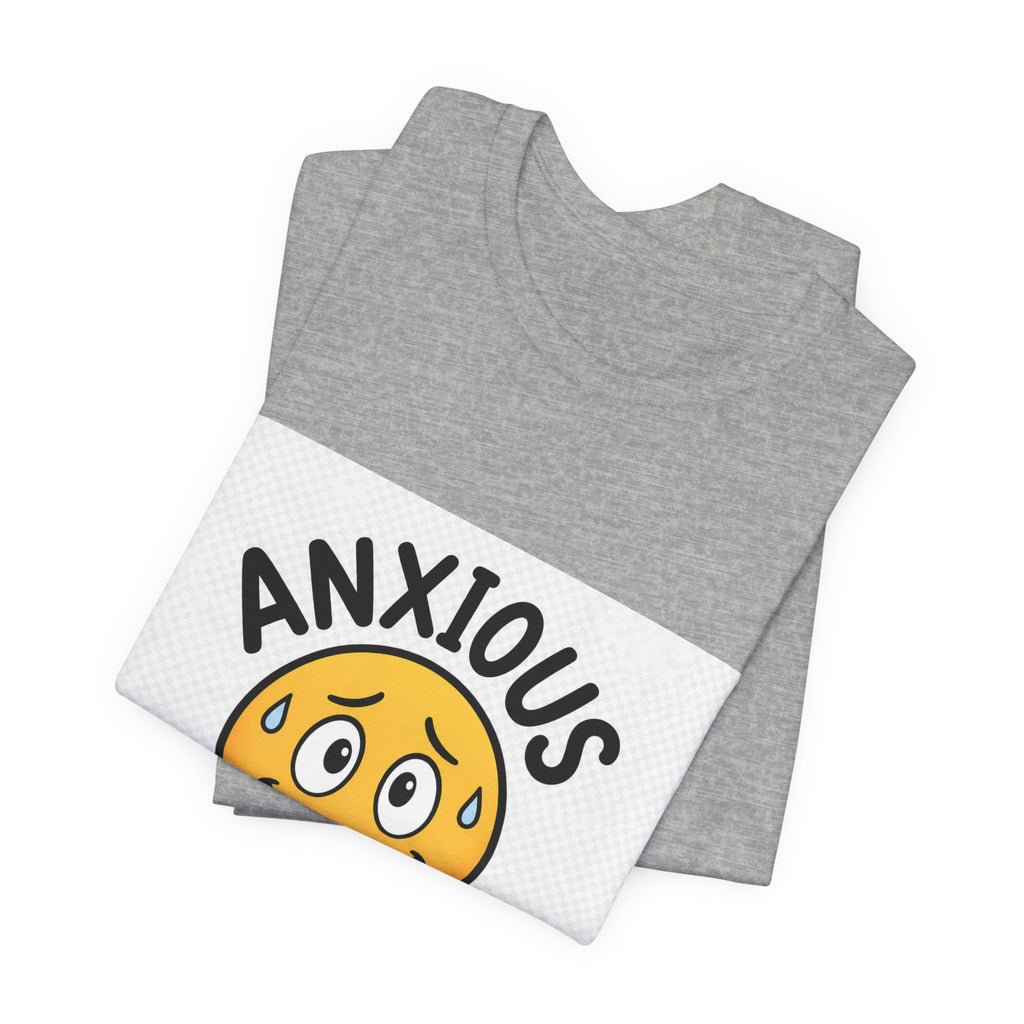 Anxious But Trying Smiley Face T-Shirt