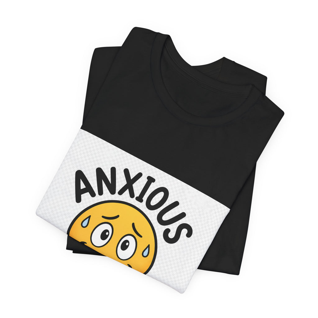 Anxious But Trying Smiley Face T-Shirt