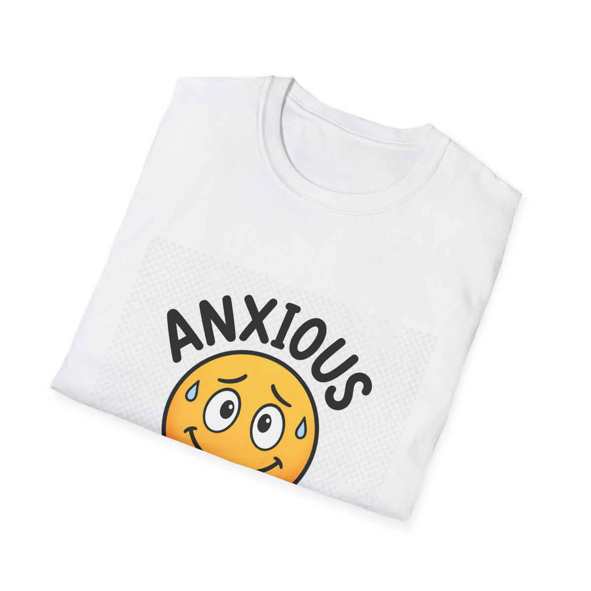 Anxious But Trying Smiley Face T-Shirt