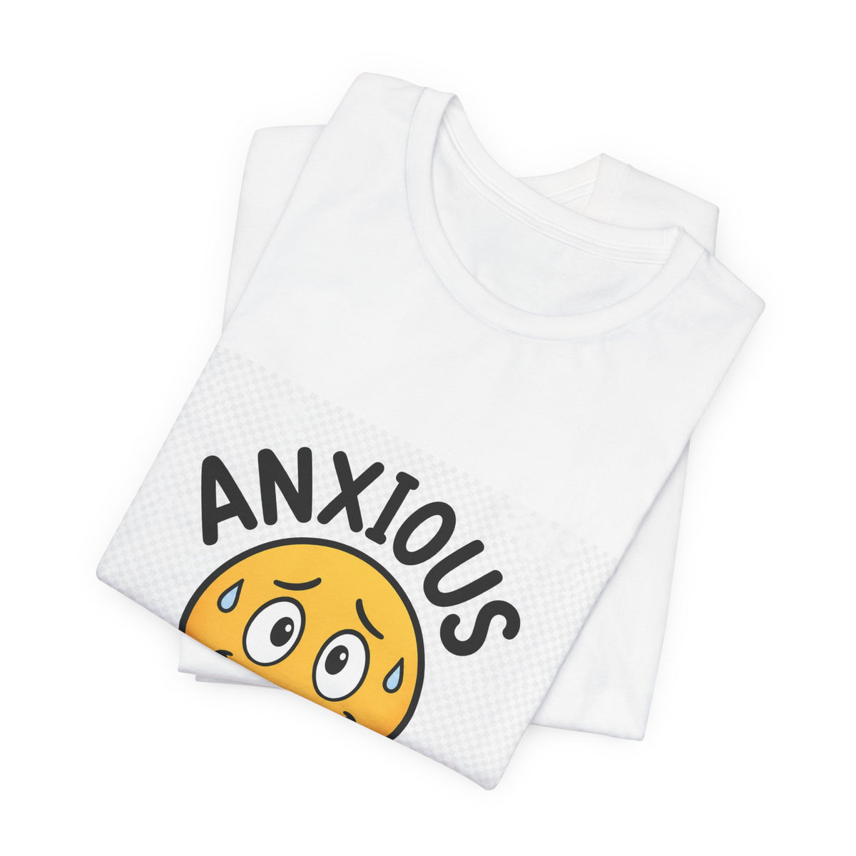 Anxious But Trying Smiley Face T-Shirt