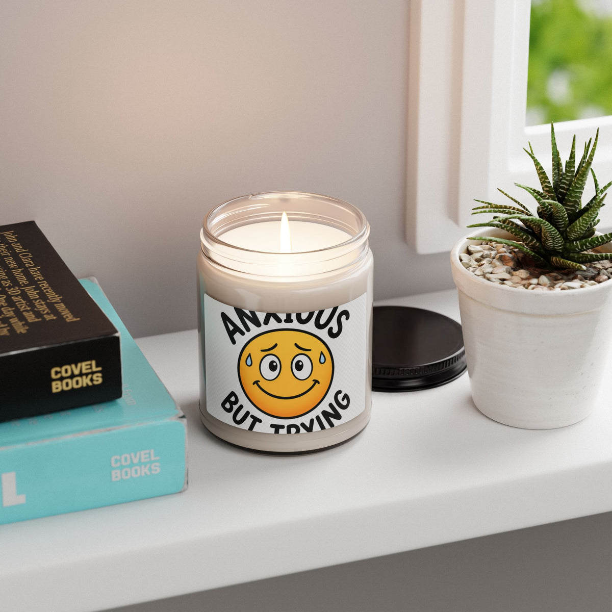 “Anxious But Trying” Scented Soy Candle